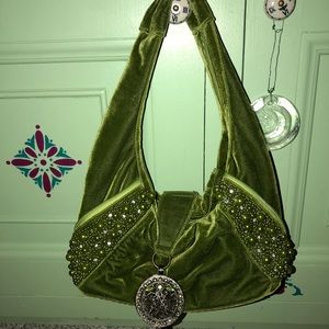 Velvet Green Purse